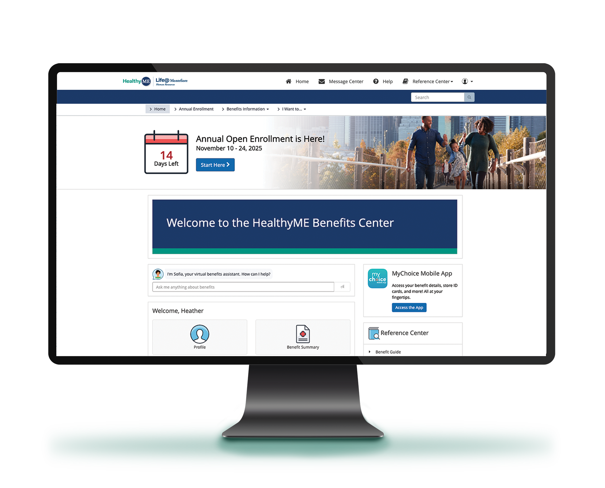 Enrollment Portal Screenshot